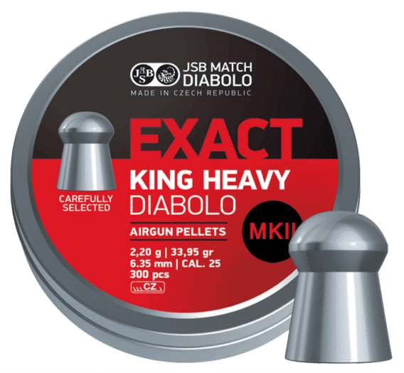 JSB King Heavy MK2 | 33.95 gr. | 300pcs | Cal. .25