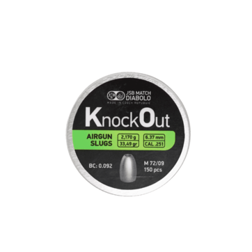 JSB Knockout Slugs | Cal. 25 | 33.49 GR | 150 pcs