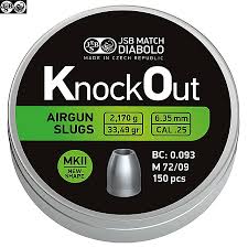 KNOCKOUT SLUGS |33.49GR | CAL. 25 |150 PCS.